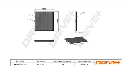 Dr!ve+ DP1110.12.0135 Číslo výrobce: DFC0135. EAN: 5907714153150.