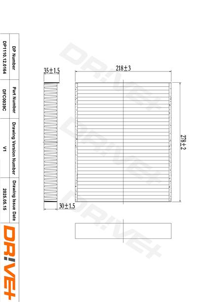Dr!ve+ DP1110.12.0164 Číslo výrobce: DFC0039C. EAN: 5907714153440.