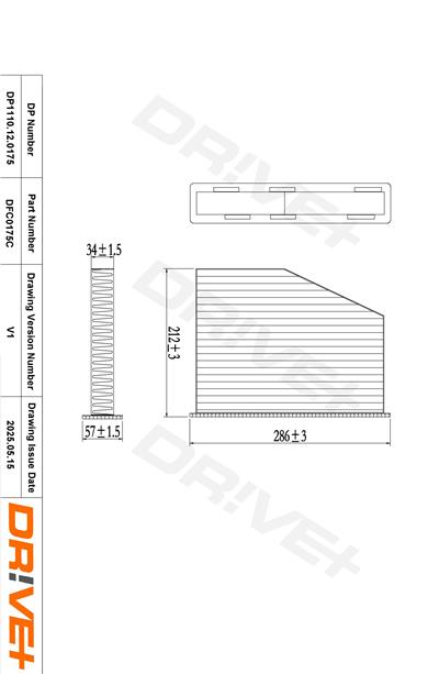Dr!ve+ DP1110.12.0175 Číslo výrobce: DFC0175C. EAN: 5907714153556.