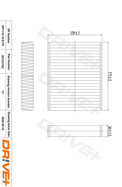 Dr!ve+ DP1110.12.0178 Číslo výrobce: DFC0178C. EAN: 5907714153587.