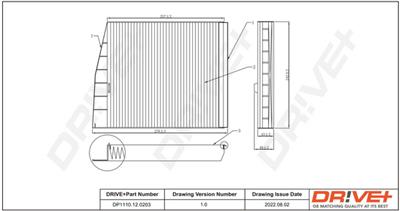Dr!ve+ DP1110.12.0203 Číslo výrobce: DFC0125C. EAN: 5907714153839.