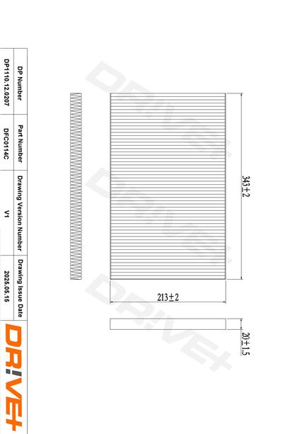 Dr!ve+ DP1110.12.0207 Číslo výrobce: DFC0114C. EAN: 5907714153877.