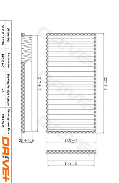 Dr!ve+ DP1110.12.0210 Číslo výrobce: DFC0314C. EAN: 5907714153907.