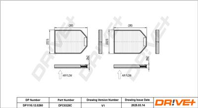 Dr!ve+ DP1110.12.0260 Číslo výrobce: DFC0325C. EAN: 5907714154409.