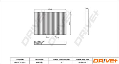 Dr!ve+ DP1110.12.0273 Číslo výrobce: DFC0273C. EAN: 5907714154539.