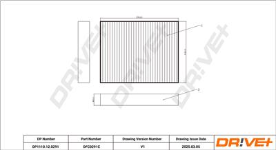 Dr!ve+ DP1110.12.0291 Číslo výrobce: DFC0291C. EAN: 5907714154713.