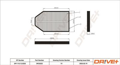 Dr!ve+ DP1110.12.0325 Číslo výrobce: DFC0325. EAN: 5907714166112.