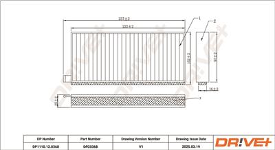 Dr!ve+ DP1110.12.0368 Číslo výrobce: DFC0368. EAN: 5907714166549.