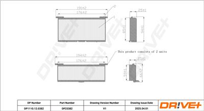 Dr!ve+ DP1110.12.0382 Číslo výrobce: DFC0382. EAN: 5907714166686.