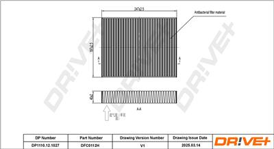 Dr!ve+ DP1110.12.1027 Číslo výrobce: DFC0112H. EAN: 7630556928119.