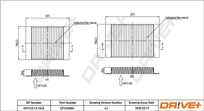 Dr!ve+ DP1110.12.1034 Číslo výrobce: DFC0069H. EAN: 7630556928188.