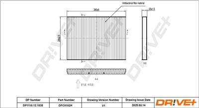 Dr!ve+ DP1110.12.1035 Číslo výrobce: DFC0162H. EAN: 7630556928195.