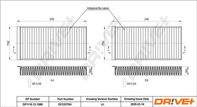Dr!ve+ DP1110.12.1088 Číslo výrobce: DFC0378H. EAN: 7630556928720.