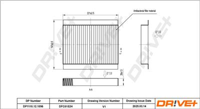Dr!ve+ DP1110.12.1096 Číslo výrobce: DFC0152H. EAN: 7630556928805.