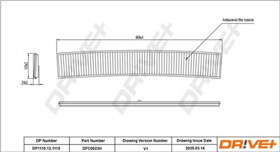 Dr!ve+ DP1110.12.1115 Číslo výrobce: DFC0023H. EAN: 7630556928997.