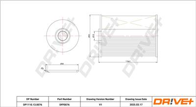 Dr!ve+ DP1110.13.0076 Číslo výrobce: DFF0076. EAN: 5907714164798.