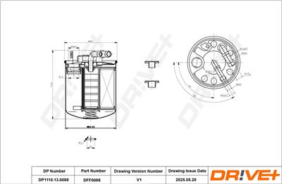Dr!ve+ DP1110.13.0088 Číslo výrobce: DFF0088. EAN: 5907714164514.
