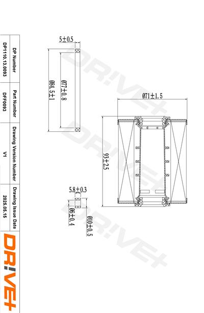 Dr!ve+ DP1110.13.0093 Číslo výrobce: DFF0093. EAN: 5907714164330.