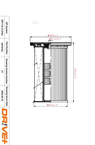 Dr!ve+ DP1110.13.0102 Číslo výrobce: DFF0102. EAN: 5907714154911.