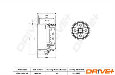 Dr!ve+ DP1110.13.0112 Číslo výrobce: DFF0112. EAN: 5907714155017.