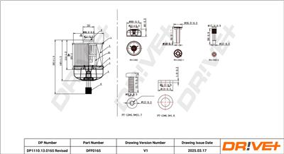 Dr!ve+ DP1110.13.0165 Číslo výrobce: DFF0165. EAN: 5907714168291.
