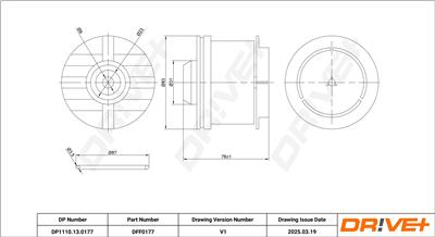 Dr!ve+ DP1110.13.0177 Číslo výrobce: DFF0177. EAN: 5907714168413.