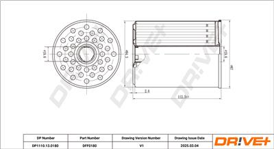 Dr!ve+ DP1110.13.0180 Číslo výrobce: DFF0180. EAN: 5907714168444.