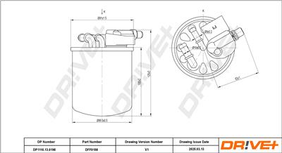 Dr!ve+ DP1110.13.0198 Číslo výrobce: DFF0198. EAN: 5907714168628.