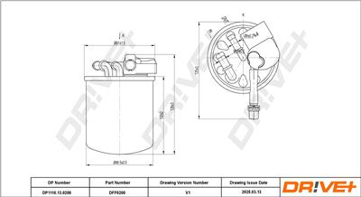 Dr!ve+ DP1110.13.0200 Číslo výrobce: DFF0200. EAN: 5907714168642.