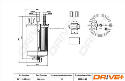 Dr!ve+ DP1110.13.0259 Číslo výrobce: DFF0259. EAN: 5907714169236.