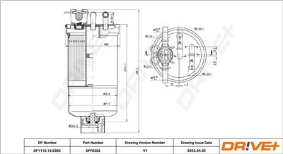 Dr!ve+ DP1110.13.0302 Číslo výrobce: DFF0302. EAN: 5907714179310.