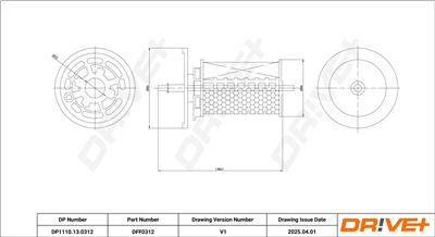 Dr!ve+ DP1110.13.0312 Číslo výrobce: DFF0312. EAN: 5907714199530.