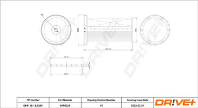 Dr!ve+ DP1110.13.0329 Číslo výrobce: DFF0329. EAN: 7630556926450.