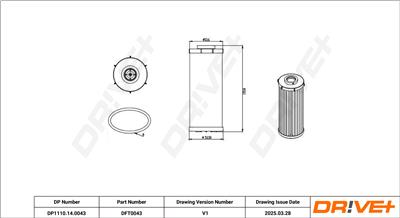 Dr!ve+ DP1110.14.0043 Číslo výrobce: DFT0043. EAN: 5907714155963.