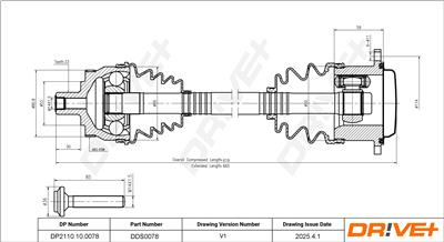 Dr!ve+ DP2110.10.0078 Číslo výrobce: DDS0078. EAN: 5907714188466.