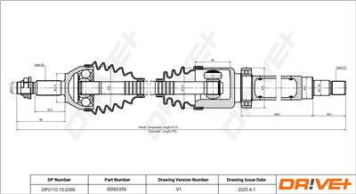 Dr!ve+ DP2110.10.0359 Číslo výrobce: DDS0359. EAN: 5907714191275.
