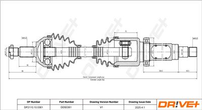 Dr!ve+ DP2110.10.0361 Číslo výrobce: DDS0361. EAN: 5907714191299.