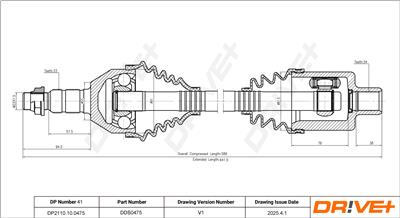 Dr!ve+ DP2110.10.0475 Číslo výrobce: DDS0475. EAN: 5907714192432.
