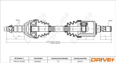 Dr!ve+ DP2110.10.0525 Číslo výrobce: DDS0525. EAN: 5907714192937.