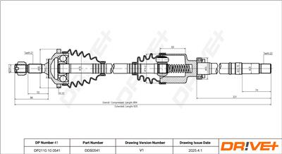 Dr!ve+ DP2110.10.0541 Číslo výrobce: DDS0541. EAN: 5907714193095.
