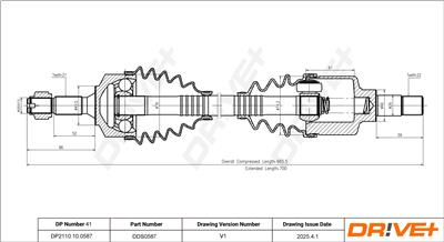 Dr!ve+ DP2110.10.0587 Číslo výrobce: DDS0587. EAN: 5907714193552.