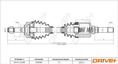 Dr!ve+ DP2110.10.0588 Číslo výrobce: DDS0588. EAN: 5907714193569.