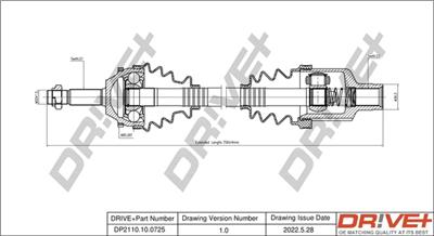 Dr!ve+ DP2110.10.0725 Číslo výrobce: DDS0725. EAN: 5907714194931.