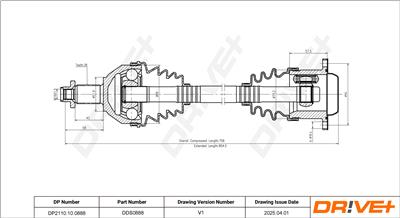 Dr!ve+ DP2110.10.0888 Číslo výrobce: DDS0888. EAN: 5907714196560.