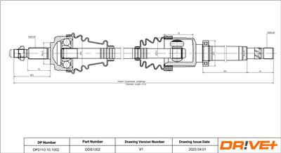 Dr!ve+ DP2110.10.1002 Číslo výrobce: DDS1002. EAN: 5907714197703.