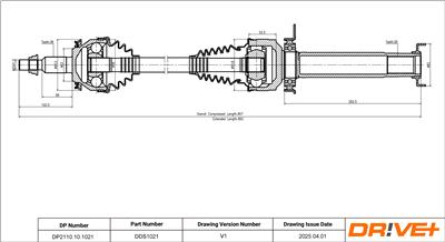 Dr!ve+ DP2110.10.1021 Číslo výrobce: DDS1021. EAN: 5907714197895.