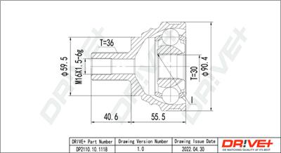 Dr!ve+ DP2110.10.1118 Číslo výrobce: DDC1118. EAN: 5907714181115.
