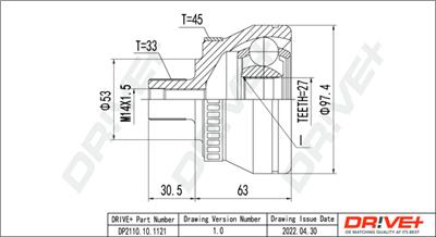 Dr!ve+ DP2110.10.1121 Číslo výrobce: DDC1121. EAN: 5907714181146.