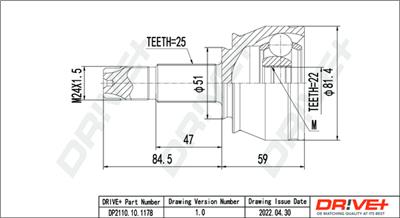 Dr!ve+ DP2110.10.1178 Číslo výrobce: DDC1178. EAN: 5907714181719.