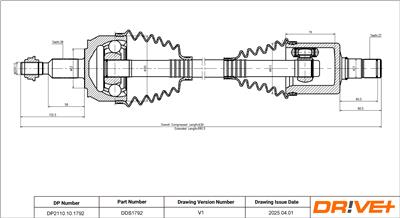 Dr!ve+ DP2110.10.1792 Číslo výrobce: DDS1792. EAN: 5907714198823.